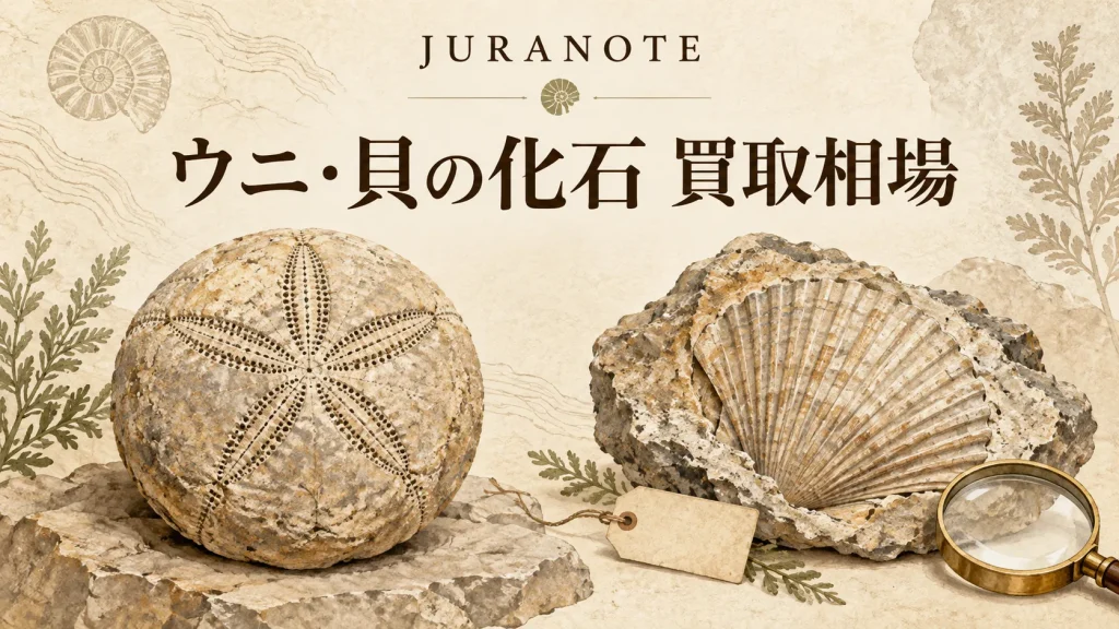 ウニと貝の化石の買取相場を解説するジュラノート