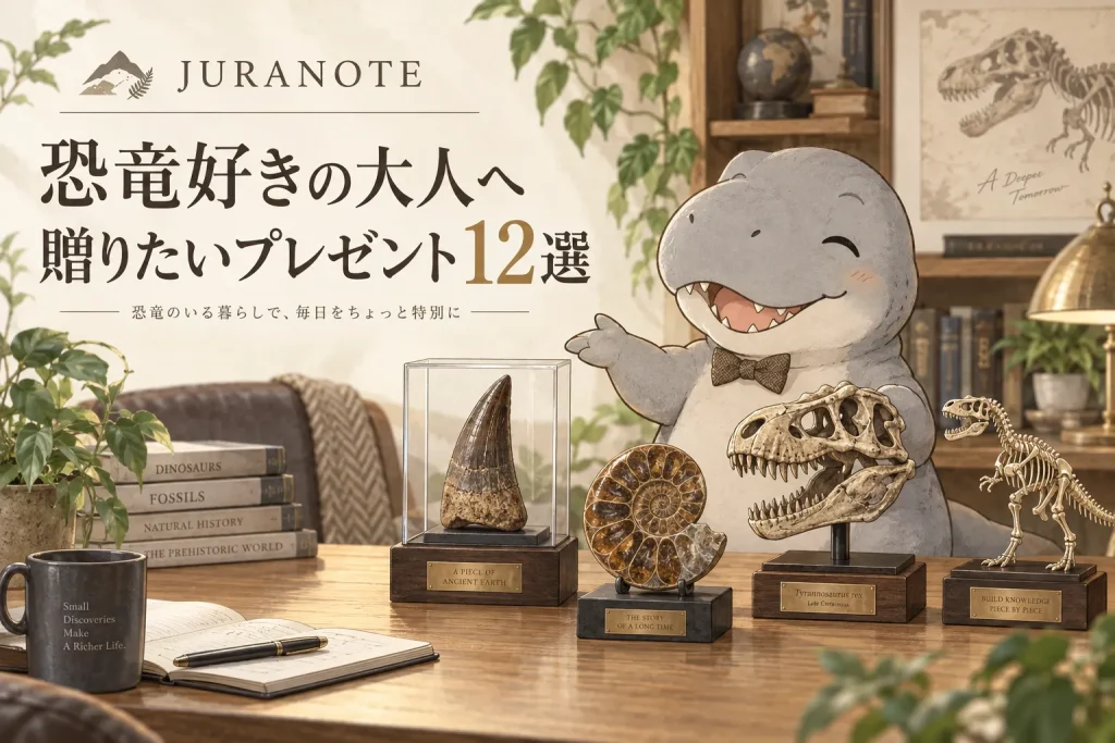 恐竜好きの大人へ贈る本物の化石・頭骨レプリカ・骨格模型のプレゼント