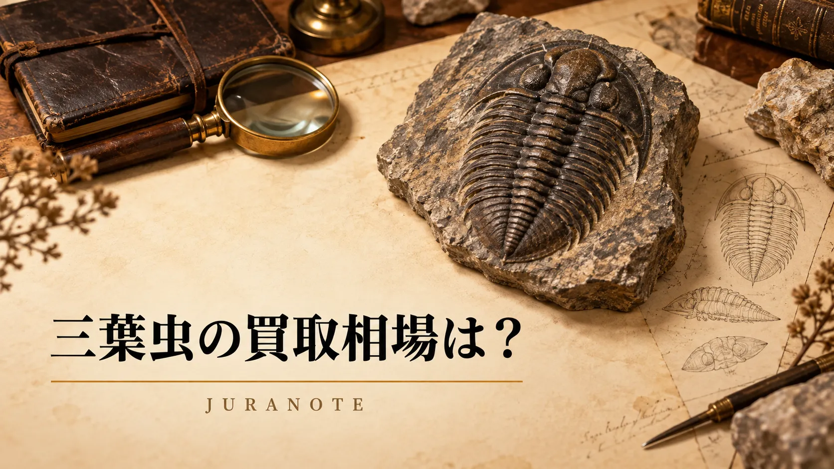 三葉虫の化石 希少 美麗 2体載り ゴトランド産 本物保証 三葉虫の買取相場はいくら？価値が高い種類・標本の特徴を解説