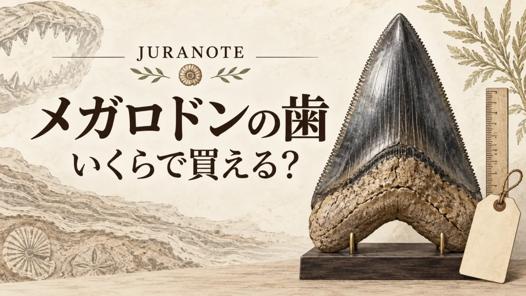 メガロドンの歯はいくらで買えるかを解説するジュラノート