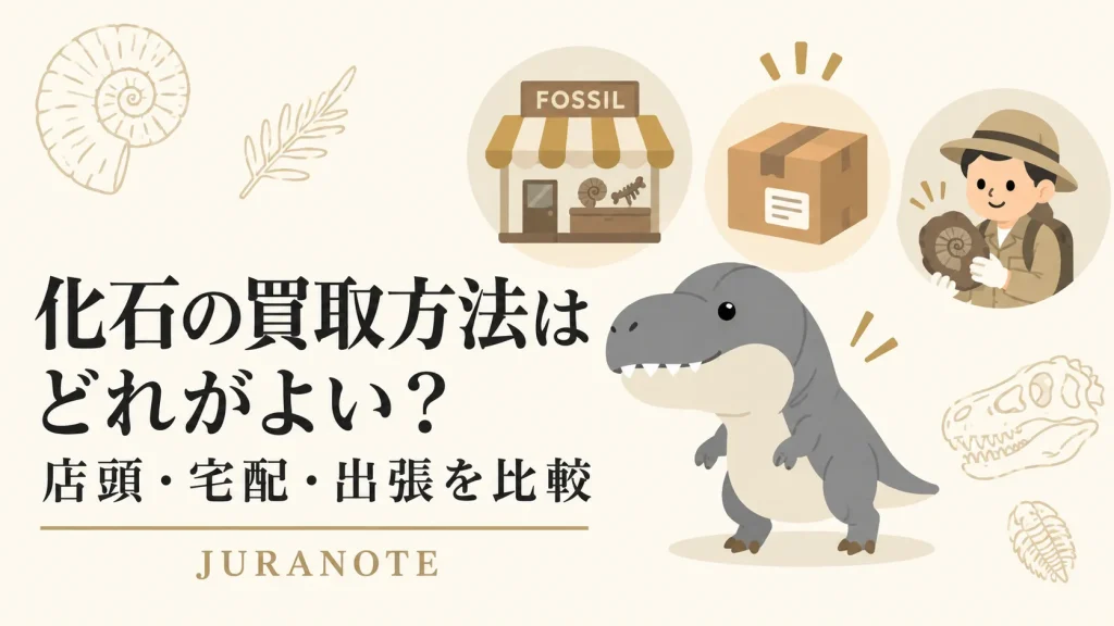 化石の店頭・宅配・出張買取の選び方