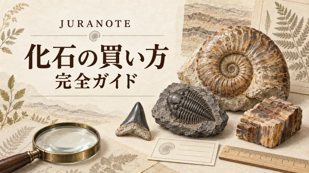 アンモナイトや三葉虫などを紹介する化石の買い方完全ガイド