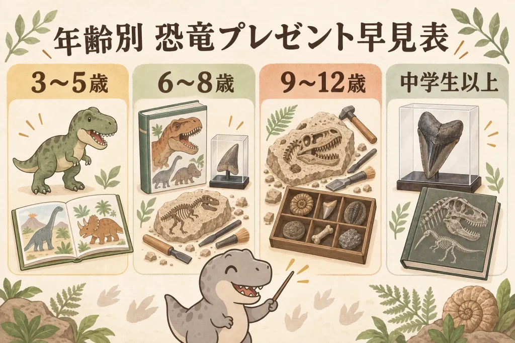 恐竜好きの子どもへの年齢別プレゼント｜3歳から中学生以上までの選び方