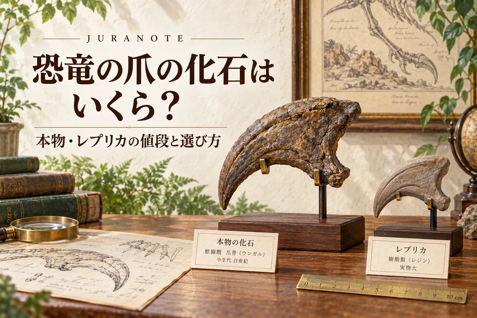 超希少・博物館級！デイノニクスの鉤爪と歯の化石　値段交渉可能 恐竜の爪の化石の値段はいくら？本物の販売価格を国内22件で調査、長さ